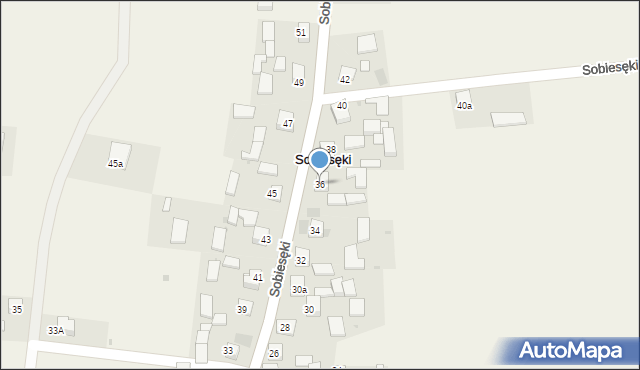 Sobiesęki, Sobiesęki, 36, mapa Sobiesęki