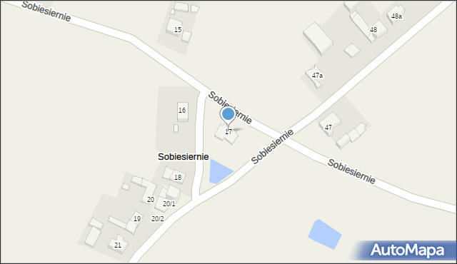 Sobiesiernie, Sobiesiernie, 17, mapa Sobiesiernie