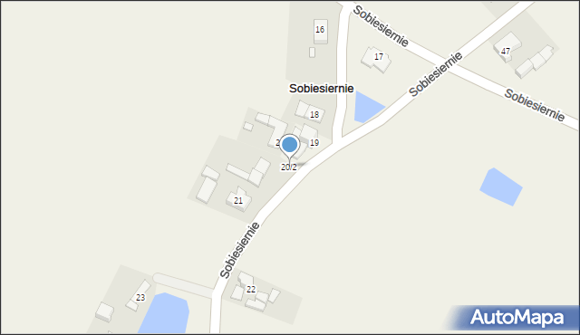 Sobiesiernie, Sobiesiernie, 20/2, mapa Sobiesiernie