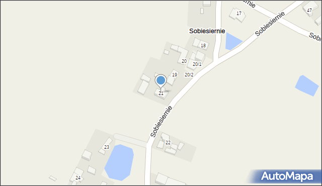 Sobiesiernie, Sobiesiernie, 21, mapa Sobiesiernie