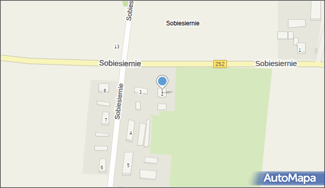 Sobiesiernie, Sobiesiernie, 2, mapa Sobiesiernie