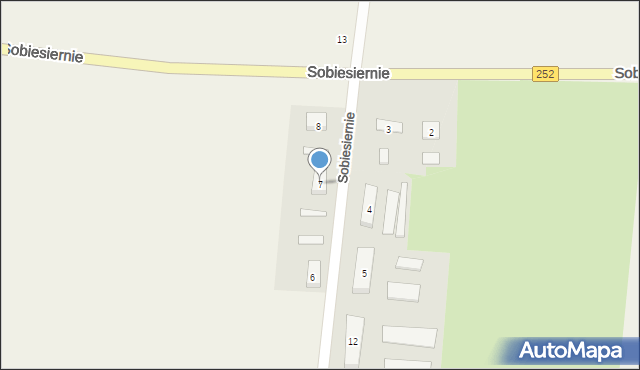 Sobiesiernie, Sobiesiernie, 7, mapa Sobiesiernie