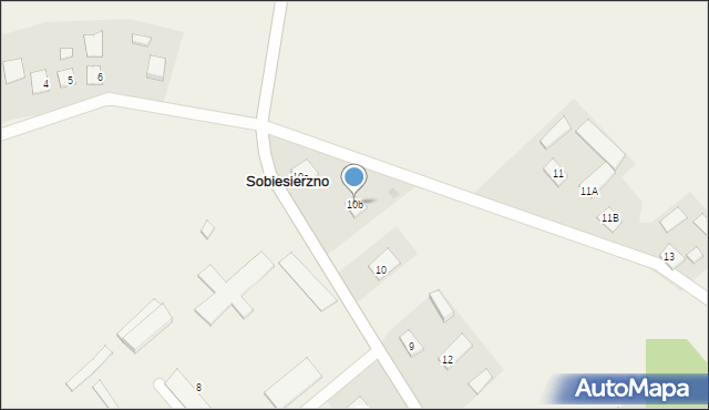 Sobiesierzno, Sobiesierzno, 10b, mapa Sobiesierzno