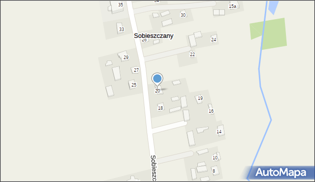 Sobieszczany, Sobieszczany, 20, mapa Sobieszczany