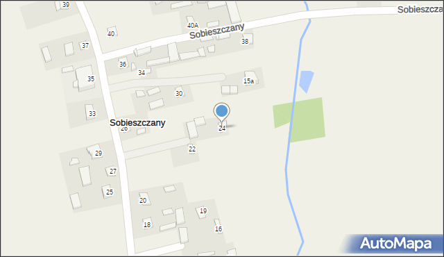 Sobieszczany, Sobieszczany, 24, mapa Sobieszczany