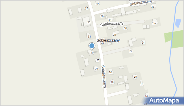 Sobieszczany, Sobieszczany, 29, mapa Sobieszczany