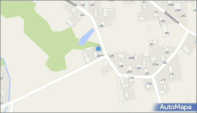 Sobieszyn, Sobieszyn, 187, mapa Sobieszyn