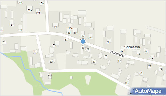 Sobieszyn, Sobieszyn, 59, mapa Sobieszyn