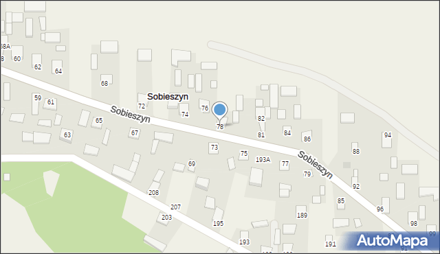 Sobieszyn, Sobieszyn, 78, mapa Sobieszyn