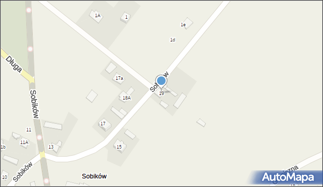 Sobików, Sobików, 19, mapa Sobików