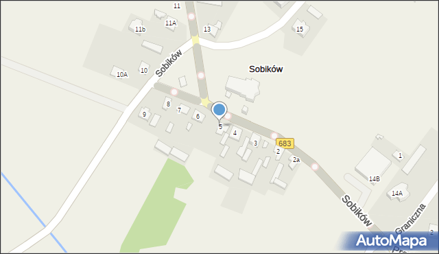 Sobików, Sobików, 5, mapa Sobików