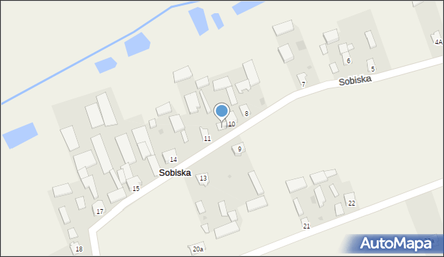 Sobiska, Sobiska, 10A, mapa Sobiska