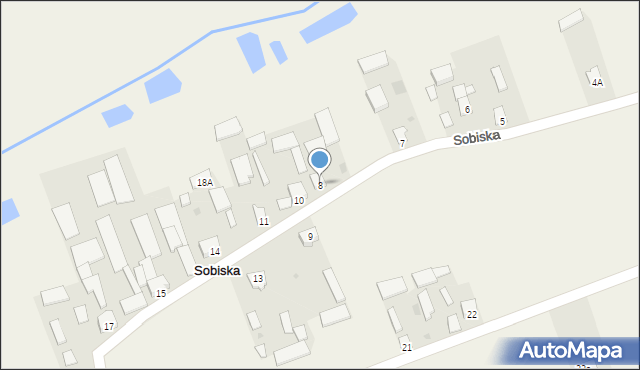 Sobiska, Sobiska, 8, mapa Sobiska