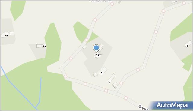 Soblówka, Soblówka, 10A, mapa Soblówka