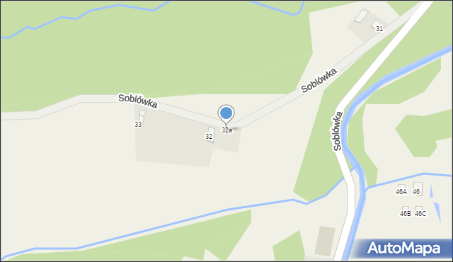 Soblówka, Soblówka, 32a, mapa Soblówka