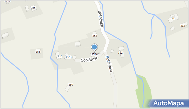 Soblówka, Soblówka, 352A, mapa Soblówka