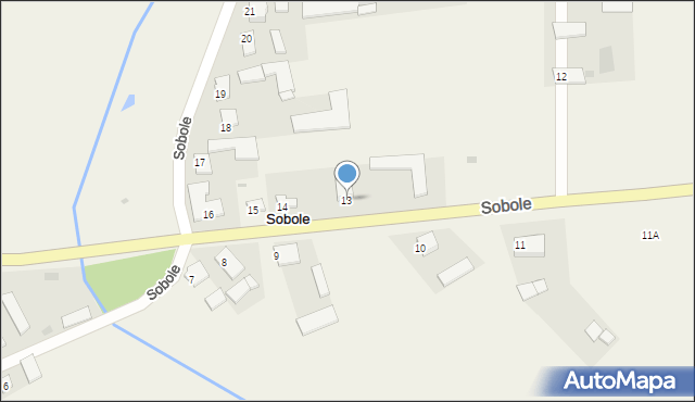 Sobole, Sobole, 13, mapa Sobole