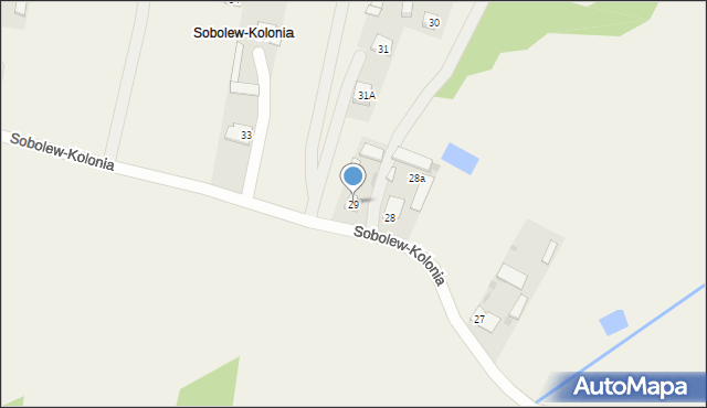 Sobolew-Kolonia, Sobolew-Kolonia, 29, mapa Sobolew-Kolonia