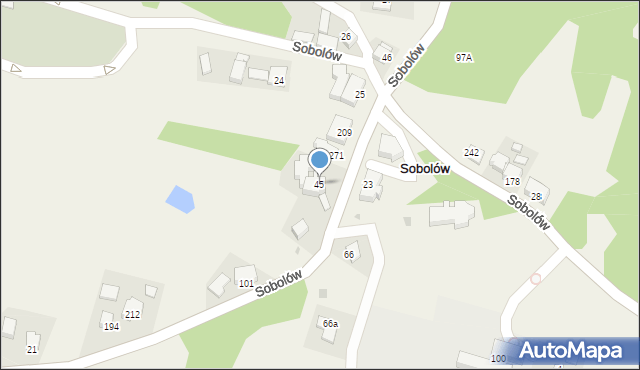 Sobolów, Sobolów, 45, mapa Sobolów