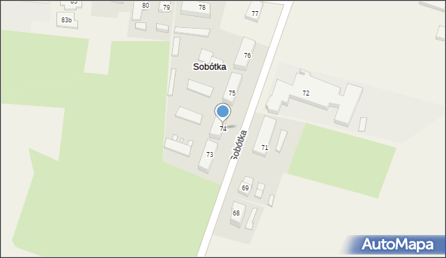 Sobótka, Sobótka, 74, mapa Sobótka