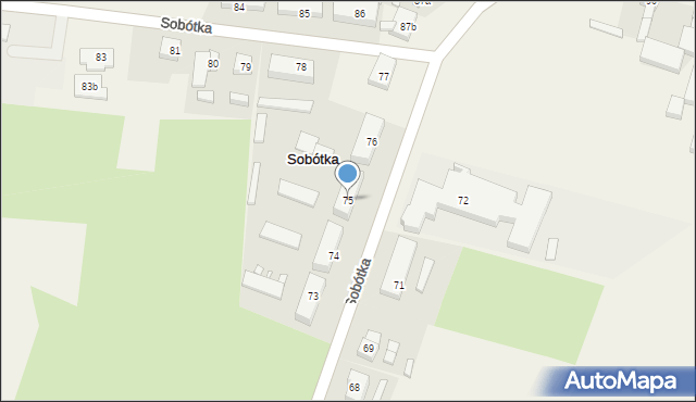 Sobótka, Sobótka, 75, mapa Sobótka
