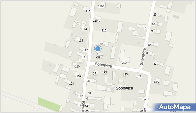 Sobowice, Sobowice, 29b, mapa Sobowice