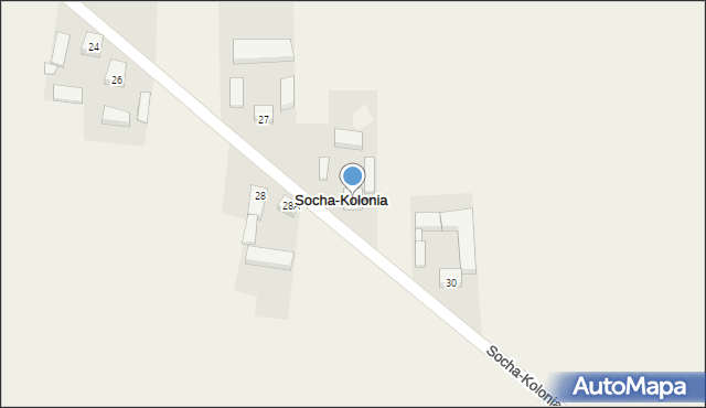 Socha-Kolonia, Socha-Kolonia, 29, mapa Socha-Kolonia
