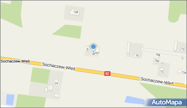 Sochaczew-Wieś, Sochaczew-Wieś, 10, mapa Sochaczew-Wieś