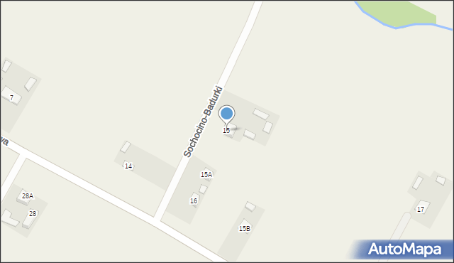 Sochocino-Badurki, Sochocino-Badurki, 15, mapa Sochocino-Badurki