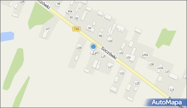 Soczówki, Soczówki, 113, mapa Soczówki