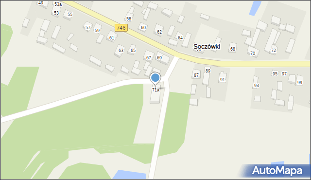 Soczówki, Soczówki, 71a, mapa Soczówki