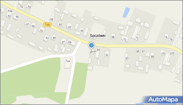 Soczówki, Soczówki, 87, mapa Soczówki