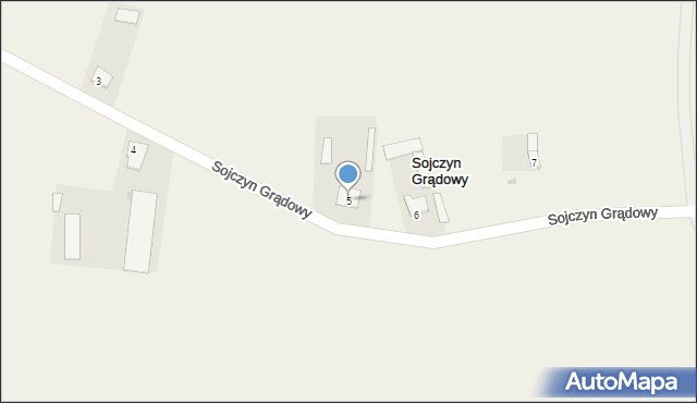 Sojczyn Grądowy, Sojczyn Grądowy, 5, mapa Sojczyn Grądowy