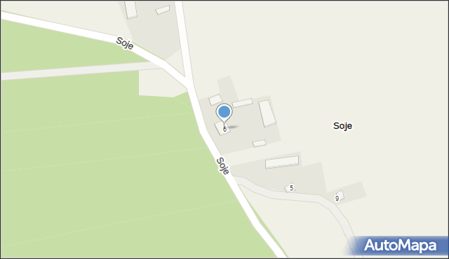 Soje, Soje, 6, mapa Soje