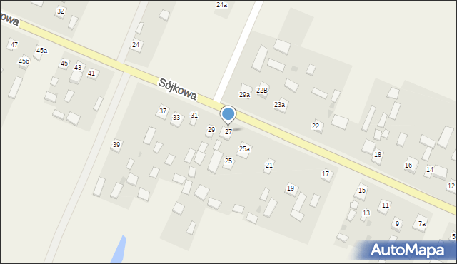 Sójkowa, Sójkowa, 27, mapa Sójkowa