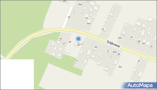Sójkowa, Sójkowa, 93, mapa Sójkowa