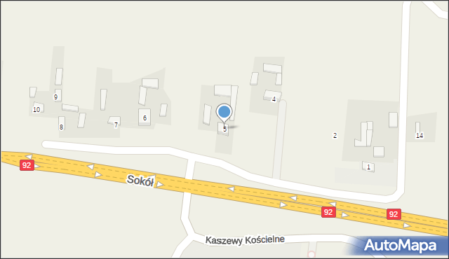 Sokół, Sokół, 5, mapa Sokół