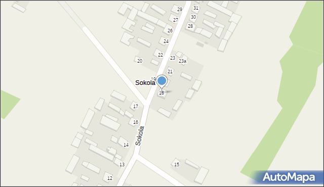 Sokola, Sokola, 18, mapa Sokola