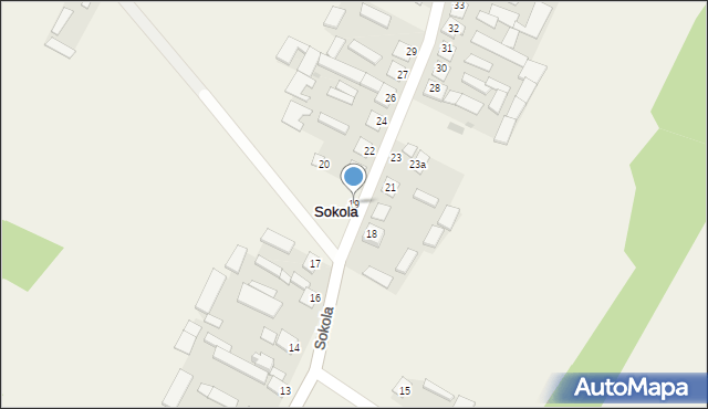 Sokola, Sokola, 19, mapa Sokola