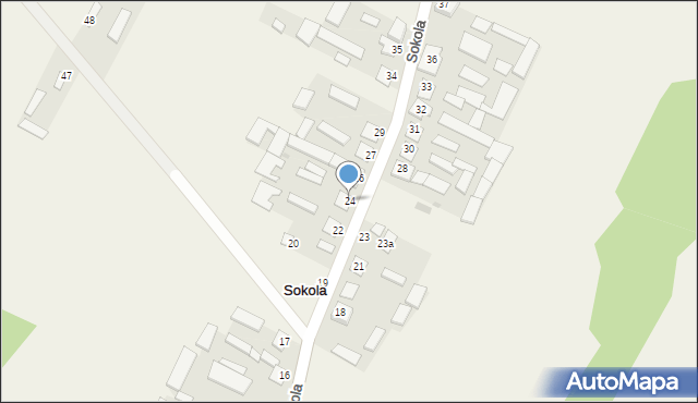 Sokola, Sokola, 24, mapa Sokola
