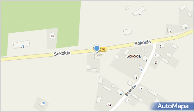 Sokołda, Sokołda, 2, mapa Sokołda