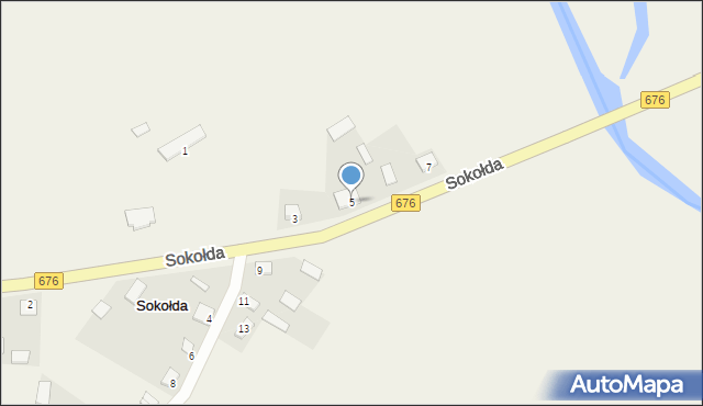 Sokołda, Sokołda, 5, mapa Sokołda