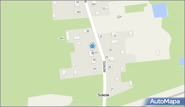 Sokole, Sokole, 38, mapa Sokole