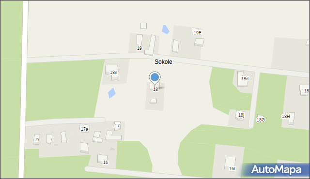 Sokole, Sokole, 18, mapa Sokole