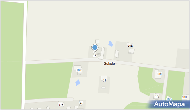 Sokole, Sokole, 19, mapa Sokole