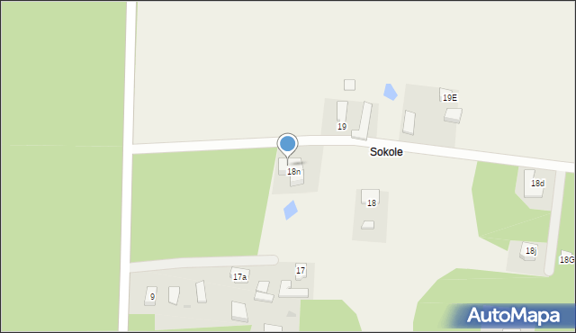 Sokole, Sokole, 19j, mapa Sokole