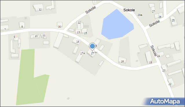 Sokole, Sokole, 17, mapa Sokole