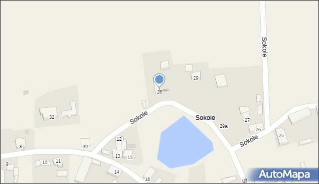 Sokole, Sokole, 28, mapa Sokole