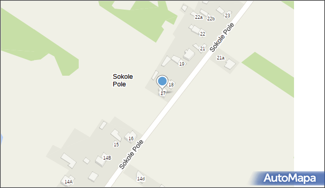 Sokole Pole, Sokole Pole, 17, mapa Sokole Pole