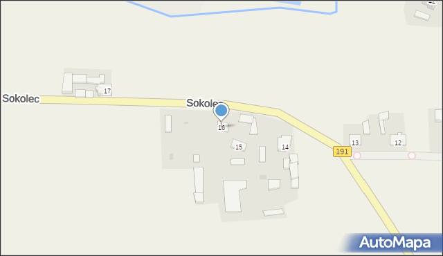 Sokolec, Sokolec, 16, mapa Sokolec